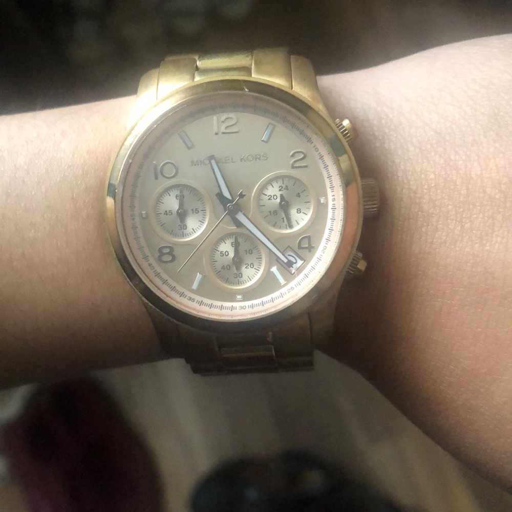 Rose gold Michael Kors watch